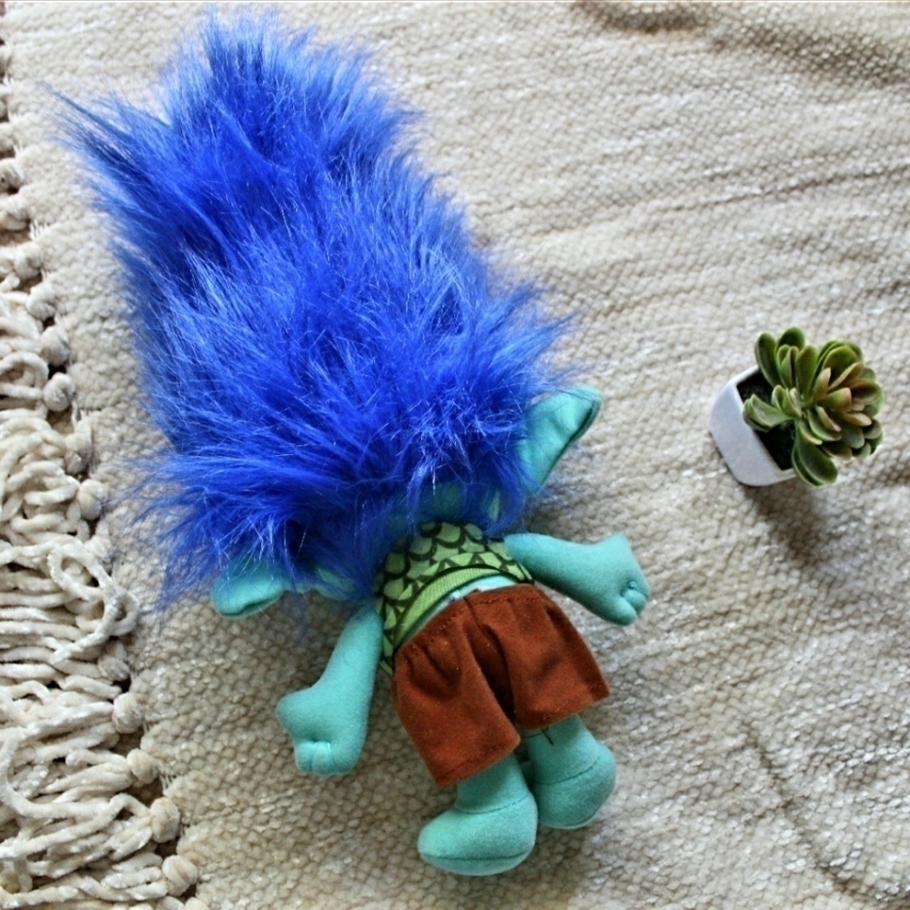 Trolls DreamWorks Branch Blue Plush Stuffed Doll - Picture 2 of 7